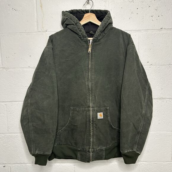 Y2K Carhartt Quilted Active Jacket “Moss Green” WJ130 MOS